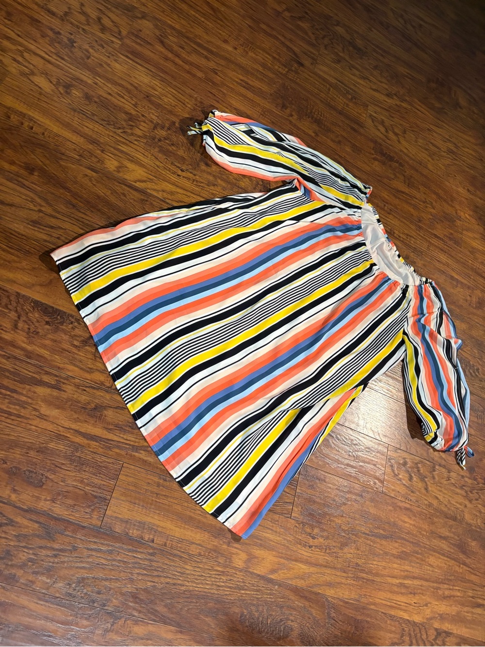 Cato women’s size 22/24 striped off the shoulder dress